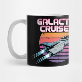 Retro 80s Galactic Cruiser Sci-Fi Mug